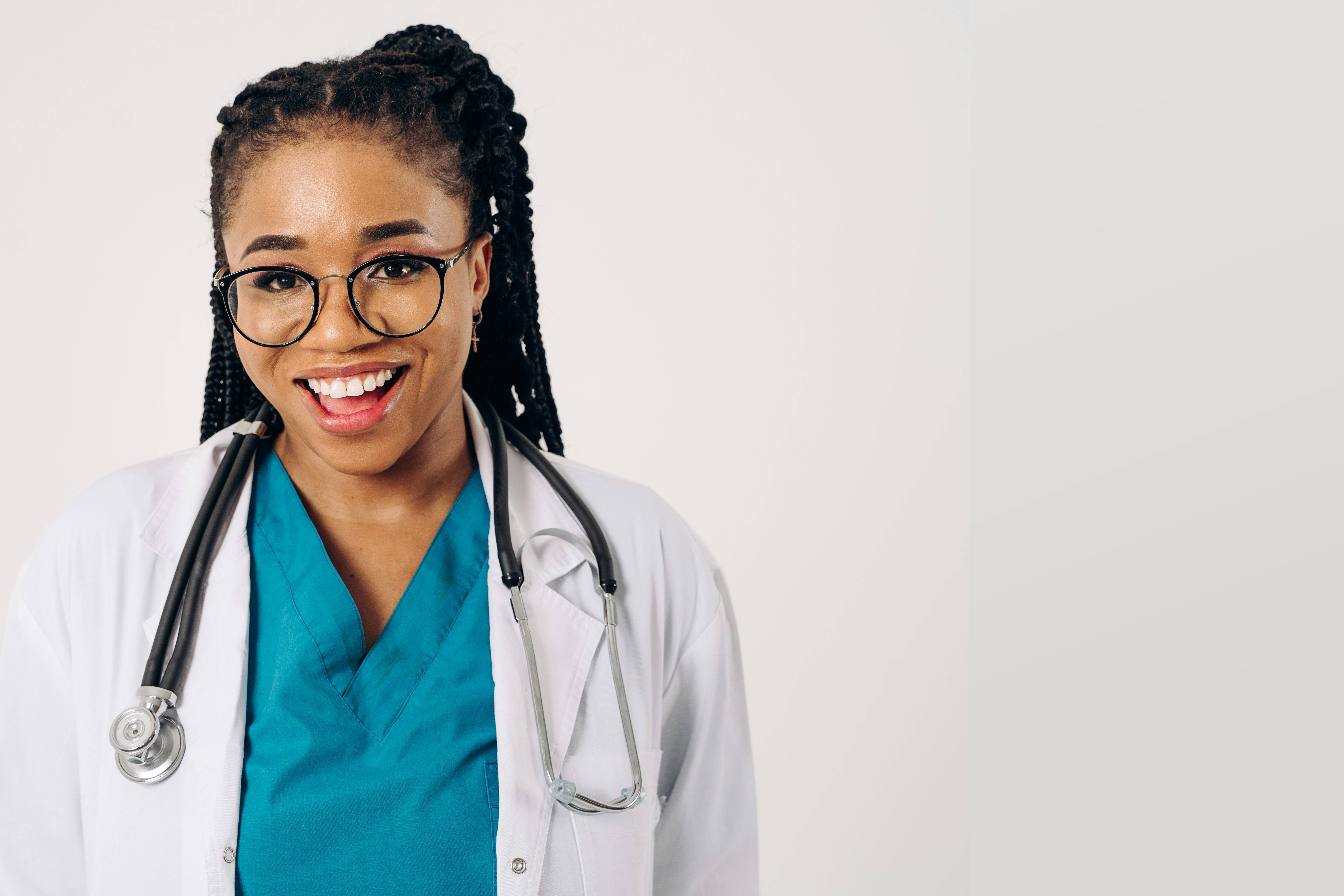 Nurse smiling
